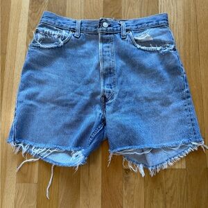 Levi's Women's 501 Original Shorts Fargo Stop 28W 563270324 Vintage